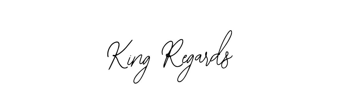 How to make King Regards signature? Bearetta-2O07w is a professional autograph style. Create handwritten signature for King Regards name. King Regards signature style 12 images and pictures png