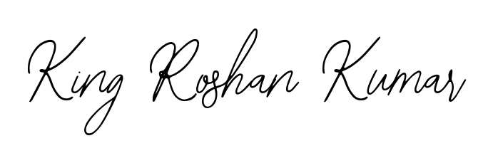 Designed for modern professionals: King Roshan Kumar name signature crafted with Bearetta-2O07w script. Ready for digital PDF workflows. King Roshan Kumar signature style 12 images and pictures png