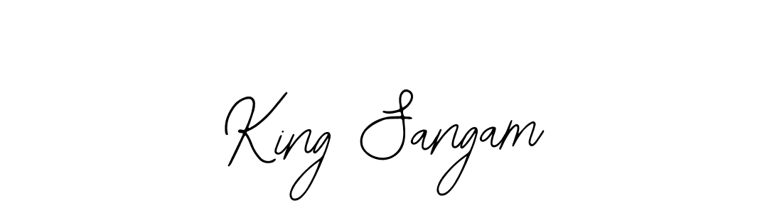 Create a beautiful signature design for name King Sangam. With this signature (Bearetta-2O07w) fonts, you can make a handwritten signature for free. King Sangam signature style 12 images and pictures png