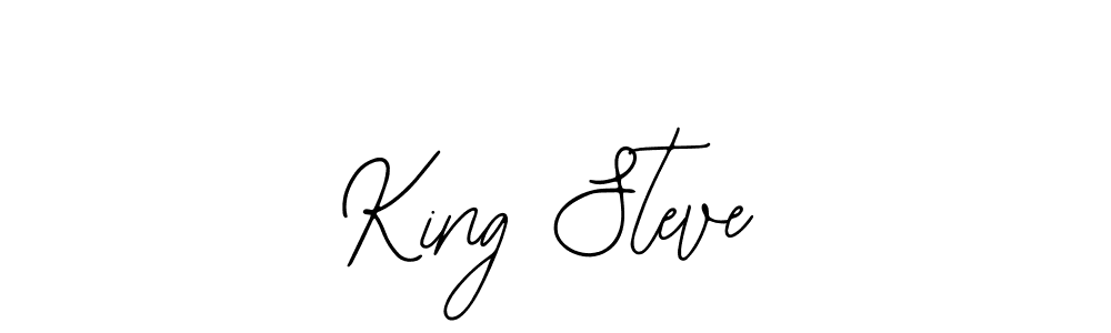 Bearetta-2O07w is a professional signature style that is perfect for those who want to add a touch of class to their signature. It is also a great choice for those who want to make their signature more unique. Get King Steve name to fancy signature for free. King Steve signature style 12 images and pictures png