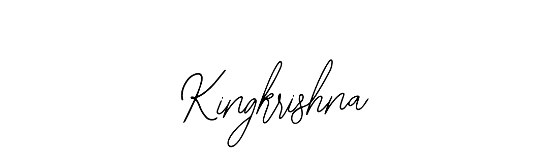 Design your own signature with our free online signature maker. With this signature software, you can create a handwritten (Bearetta-2O07w) signature for name Kingkrishna. Kingkrishna signature style 12 images and pictures png