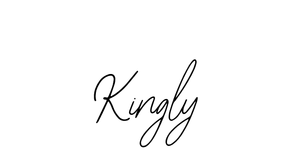 How to make Kingly name signature. Use Bearetta-2O07w style for creating short signs online. This is the latest handwritten sign. Kingly signature style 12 images and pictures png