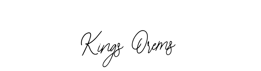 Kings Orems stylish signature style. Best Handwritten Sign (Bearetta-2O07w) for my name. Handwritten Signature Collection Ideas for my name Kings Orems. Kings Orems signature style 12 images and pictures png