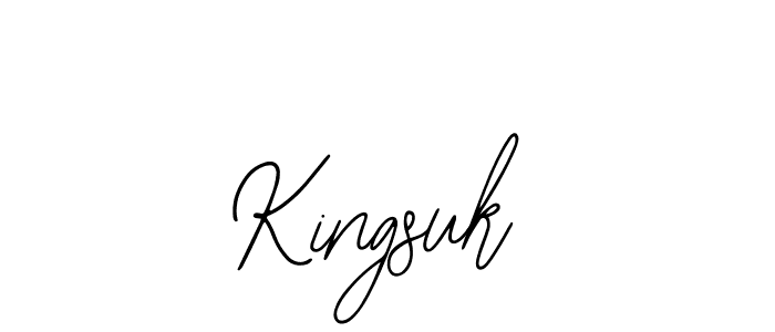 if you are searching for the best signature style for your name Kingsuk. so please give up your signature search. here we have designed multiple signature styles  using Bearetta-2O07w. Kingsuk signature style 12 images and pictures png