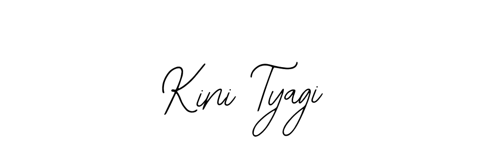 How to make Kini Tyagi name signature. Use Bearetta-2O07w style for creating short signs online. This is the latest handwritten sign. Kini Tyagi signature style 12 images and pictures png