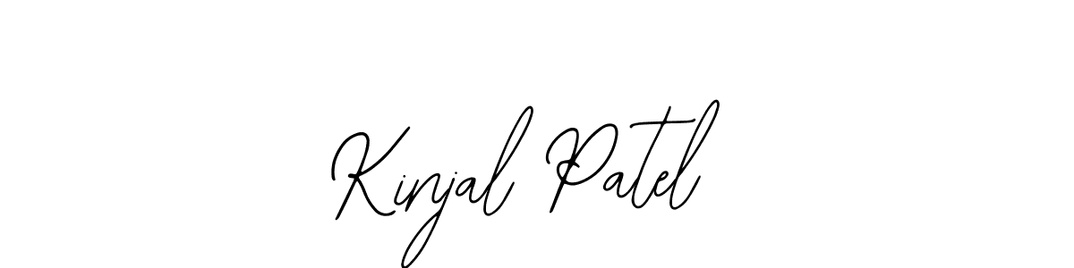 Create a beautiful signature design for name Kinjal Patel. With this signature (Bearetta-2O07w) fonts, you can make a handwritten signature for free. Kinjal Patel signature style 12 images and pictures png