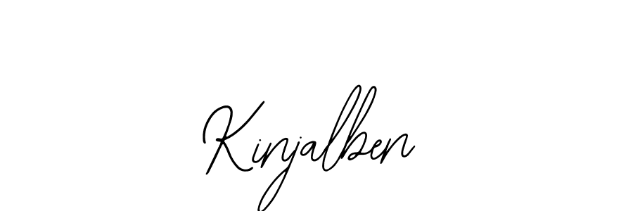 Use a signature maker to create a handwritten signature online. With this signature software, you can design (Bearetta-2O07w) your own signature for name Kinjalben. Kinjalben signature style 12 images and pictures png