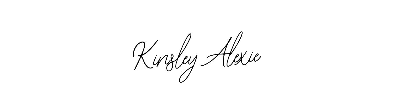 Similarly Bearetta-2O07w is the best handwritten signature design. Signature creator online .You can use it as an online autograph creator for name Kinsley Alexie. Kinsley Alexie signature style 12 images and pictures png