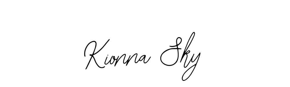 The best way (Bearetta-2O07w) to make a short signature is to pick only two or three words in your name. The name Kionna Sky include a total of six letters. For converting this name. Kionna Sky signature style 12 images and pictures png