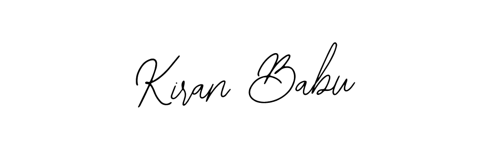 You should practise on your own different ways (Bearetta-2O07w) to write your name (Kiran Babu) in signature. don't let someone else do it for you. Kiran Babu signature style 12 images and pictures png