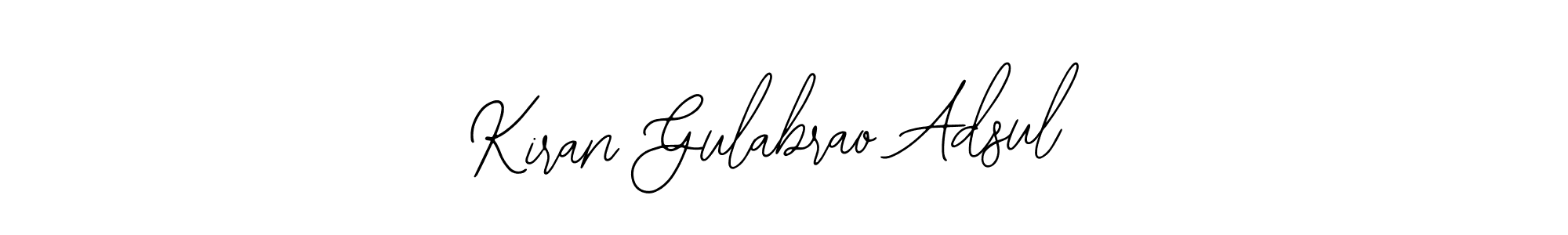 The best way (Bearetta-2O07w) to make a short signature is to pick only two or three words in your name. The name Kiran Gulabrao Adsul include a total of six letters. For converting this name. Kiran Gulabrao Adsul signature style 12 images and pictures png