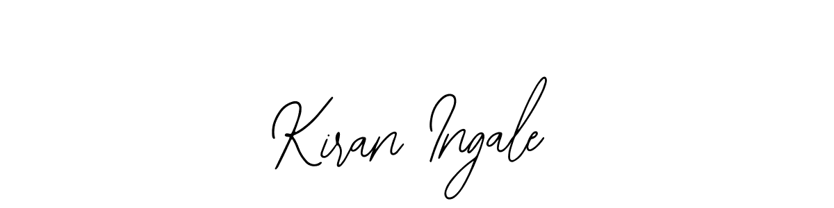 Use a signature maker to create a handwritten signature online. With this signature software, you can design (Bearetta-2O07w) your own signature for name Kiran Ingale. Kiran Ingale signature style 12 images and pictures png