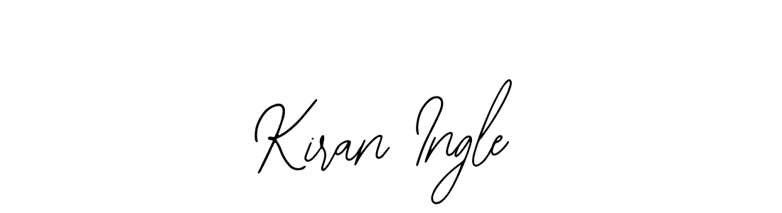 You should practise on your own different ways (Bearetta-2O07w) to write your name (Kiran Ingle) in signature. don't let someone else do it for you. Kiran Ingle signature style 12 images and pictures png