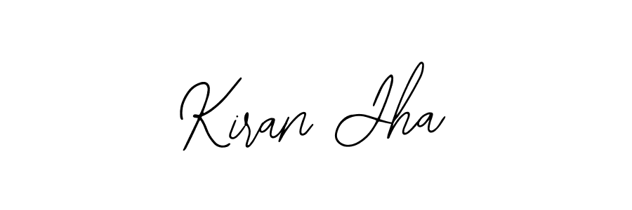 You should practise on your own different ways (Bearetta-2O07w) to write your name (Kiran Jha) in signature. don't let someone else do it for you. Kiran Jha signature style 12 images and pictures png