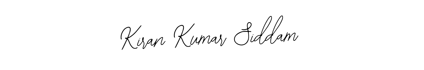 How to make Kiran Kumar Siddam name signature. Use Bearetta-2O07w style for creating short signs online. This is the latest handwritten sign. Kiran Kumar Siddam signature style 12 images and pictures png