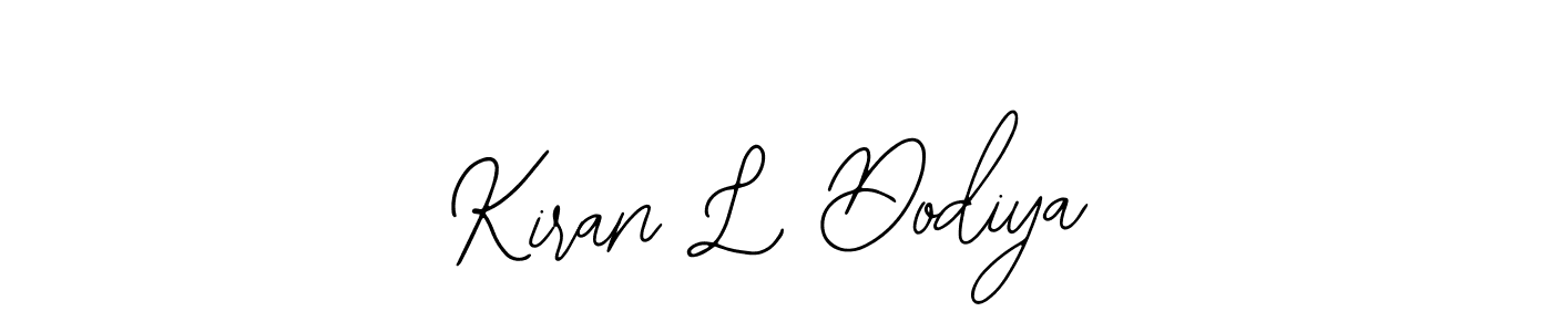 Design your own signature with our free online signature maker. With this signature software, you can create a handwritten (Bearetta-2O07w) signature for name Kiran L Dodiya. Kiran L Dodiya signature style 12 images and pictures png