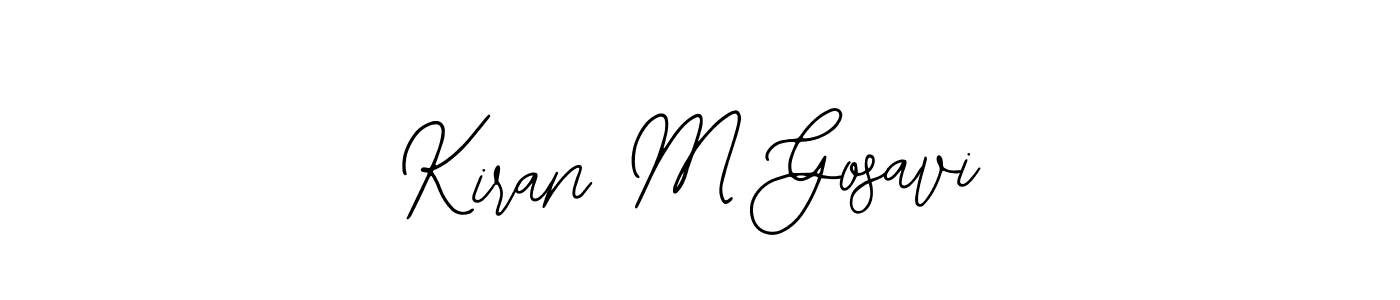 Also You can easily find your signature by using the search form. We will create Kiran M Gosavi name handwritten signature images for you free of cost using Bearetta-2O07w sign style. Kiran M Gosavi signature style 12 images and pictures png