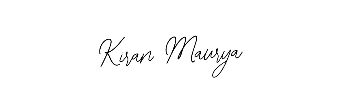 Design your own signature with our free online signature maker. With this signature software, you can create a handwritten (Bearetta-2O07w) signature for name Kiran Maurya. Kiran Maurya signature style 12 images and pictures png