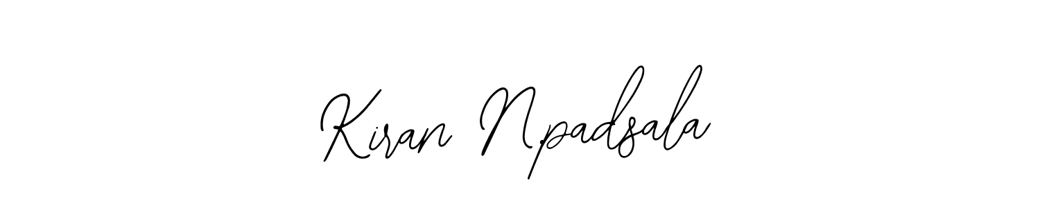 Also we have Kiran N.padsala name is the best signature style. Create professional handwritten signature collection using Bearetta-2O07w autograph style. Kiran N.padsala signature style 12 images and pictures png