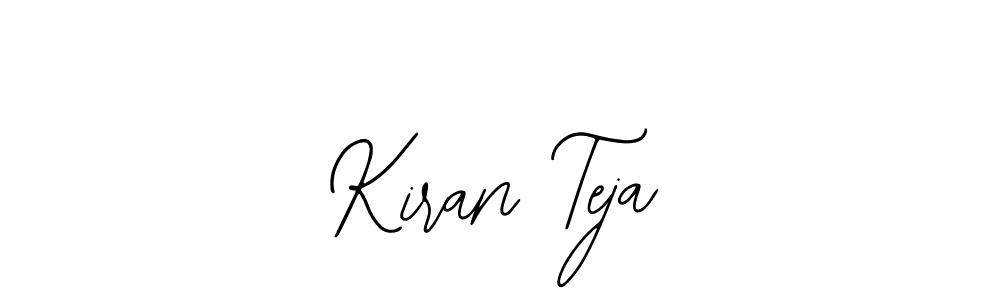 Use a signature maker to create a handwritten signature online. With this signature software, you can design (Bearetta-2O07w) your own signature for name Kiran Teja. Kiran Teja signature style 12 images and pictures png