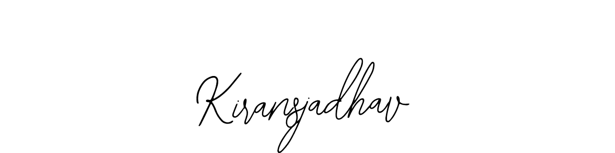 The best way (Bearetta-2O07w) to make a short signature is to pick only two or three words in your name. The name Kiransjadhav include a total of six letters. For converting this name. Kiransjadhav signature style 12 images and pictures png