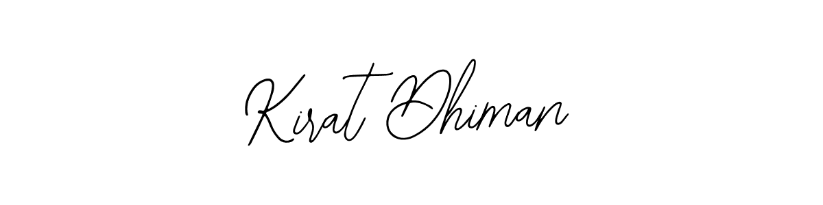 Create a beautiful signature design for name Kirat Dhiman. With this signature (Bearetta-2O07w) fonts, you can make a handwritten signature for free. Kirat Dhiman signature style 12 images and pictures png