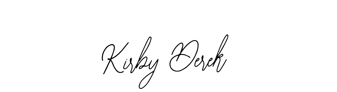 Use a signature maker to create a handwritten signature online. With this signature software, you can design (Bearetta-2O07w) your own signature for name Kirby Derek. Kirby Derek signature style 12 images and pictures png