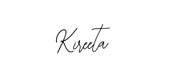 Similarly Bearetta-2O07w is the best handwritten signature design. Signature creator online .You can use it as an online autograph creator for name Kireeta. Kireeta signature style 12 images and pictures png