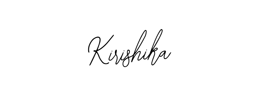 Design your own signature with our free online signature maker. With this signature software, you can create a handwritten (Bearetta-2O07w) signature for name Kirishika. Kirishika signature style 12 images and pictures png