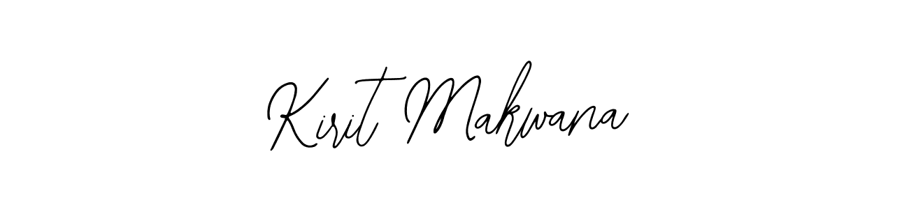 How to make Kirit Makwana name signature. Use Bearetta-2O07w style for creating short signs online. This is the latest handwritten sign. Kirit Makwana signature style 12 images and pictures png