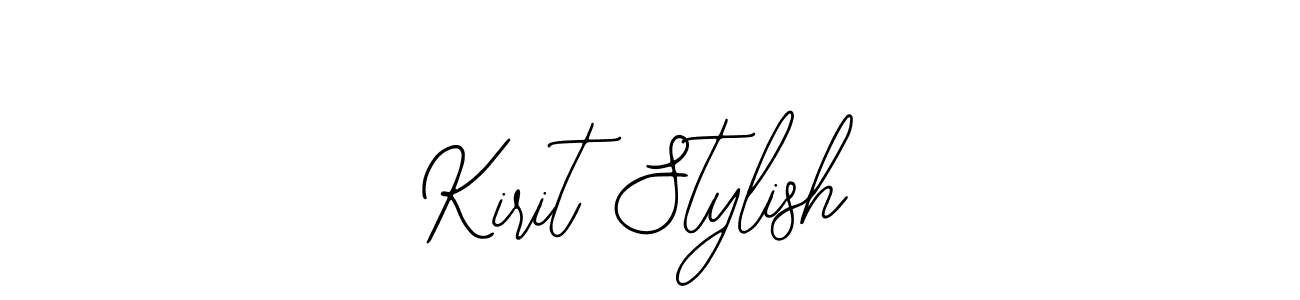 How to make Kirit Stylish signature? Bearetta-2O07w is a professional autograph style. Create handwritten signature for Kirit Stylish name. Kirit Stylish signature style 12 images and pictures png