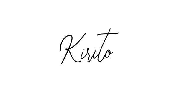 You should practise on your own different ways (Bearetta-2O07w) to write your name (Kirito) in signature. don't let someone else do it for you. Kirito signature style 12 images and pictures png