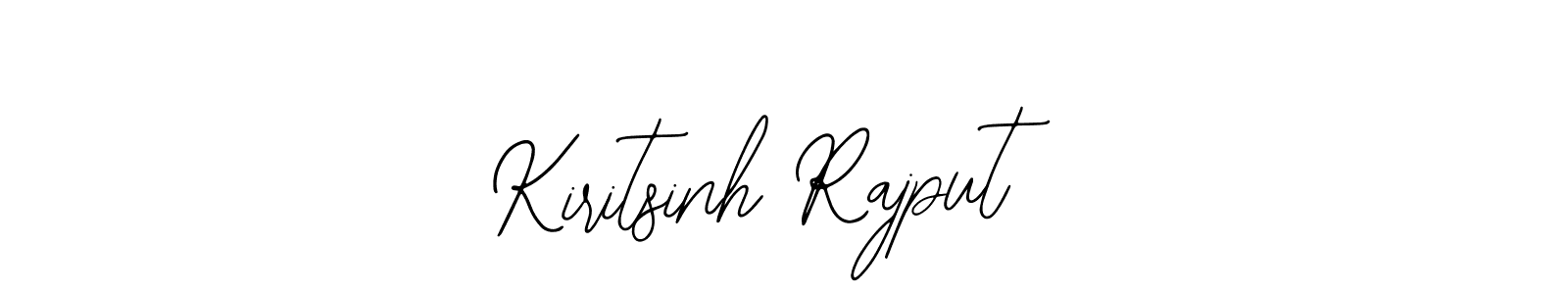 You should practise on your own different ways (Bearetta-2O07w) to write your name (Kiritsinh Rajput) in signature. don't let someone else do it for you. Kiritsinh Rajput signature style 12 images and pictures png