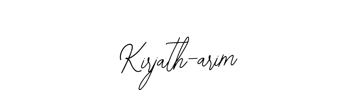 How to make Kirjath-arim name signature. Use Bearetta-2O07w style for creating short signs online. This is the latest handwritten sign. Kirjath-arim signature style 12 images and pictures png
