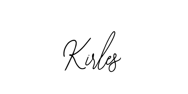 The best way (Bearetta-2O07w) to make a short signature is to pick only two or three words in your name. The name Kirles include a total of six letters. For converting this name. Kirles signature style 12 images and pictures png