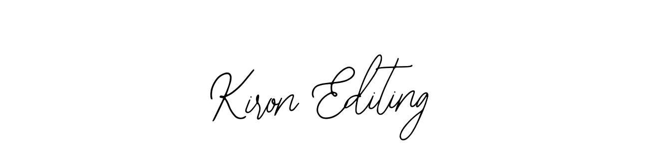How to make Kiron Editing signature? Bearetta-2O07w is a professional autograph style. Create handwritten signature for Kiron Editing name. Kiron Editing signature style 12 images and pictures png