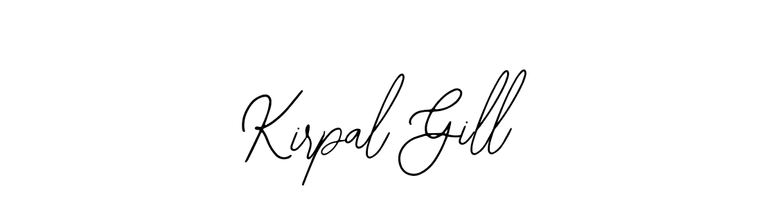 How to make Kirpal Gill name signature. Use Bearetta-2O07w style for creating short signs online. This is the latest handwritten sign. Kirpal Gill signature style 12 images and pictures png