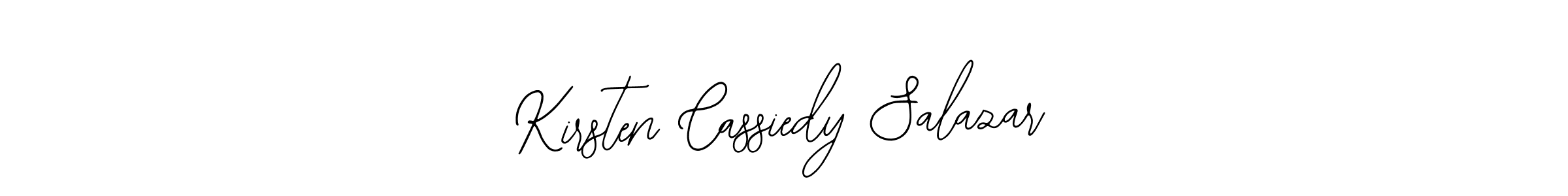 if you are searching for the best signature style for your name Kirsten Cassiedy Salazar. so please give up your signature search. here we have designed multiple signature styles  using Bearetta-2O07w. Kirsten Cassiedy Salazar signature style 12 images and pictures png