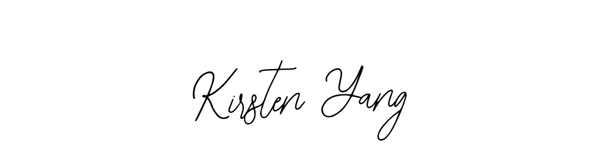 Also You can easily find your signature by using the search form. We will create Kirsten Yang name handwritten signature images for you free of cost using Bearetta-2O07w sign style. Kirsten Yang signature style 12 images and pictures png