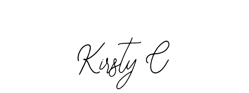 Design your own signature with our free online signature maker. With this signature software, you can create a handwritten (Bearetta-2O07w) signature for name Kirsty C. Kirsty C signature style 12 images and pictures png