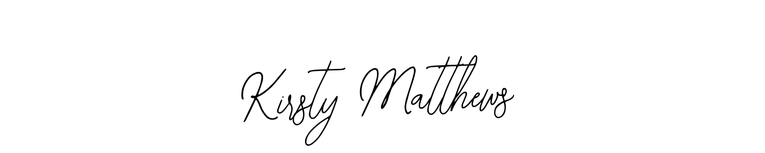 How to make Kirsty Matthews name signature. Use Bearetta-2O07w style for creating short signs online. This is the latest handwritten sign. Kirsty Matthews signature style 12 images and pictures png