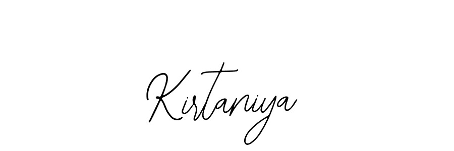 Design your own signature with our free online signature maker. With this signature software, you can create a handwritten (Bearetta-2O07w) signature for name Kirtaniya. Kirtaniya signature style 12 images and pictures png