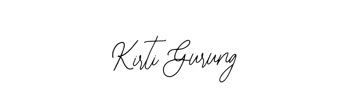 Kirti Gurung stylish signature style. Best Handwritten Sign (Bearetta-2O07w) for my name. Handwritten Signature Collection Ideas for my name Kirti Gurung. Kirti Gurung signature style 12 images and pictures png