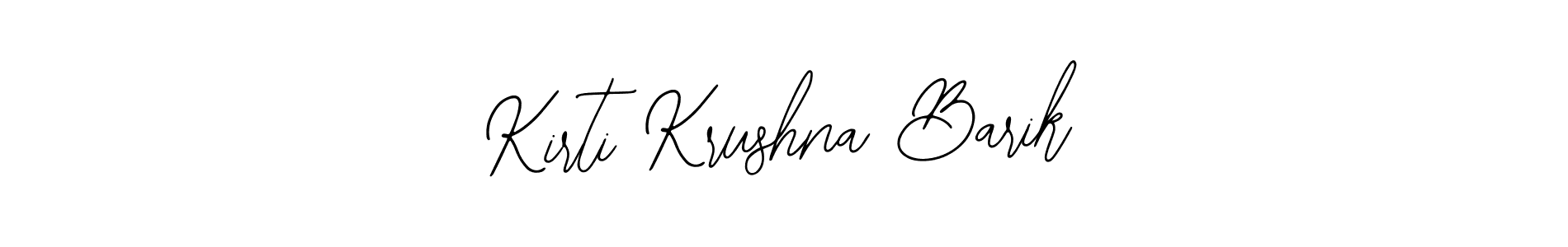 How to make Kirti Krushna Barik signature? Bearetta-2O07w is a professional autograph style. Create handwritten signature for Kirti Krushna Barik name. Kirti Krushna Barik signature style 12 images and pictures png