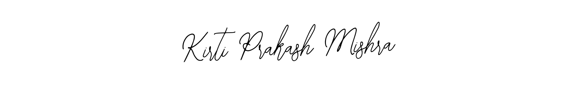 How to make Kirti Prakash Mishra name signature. Use Bearetta-2O07w style for creating short signs online. This is the latest handwritten sign. Kirti Prakash Mishra signature style 12 images and pictures png
