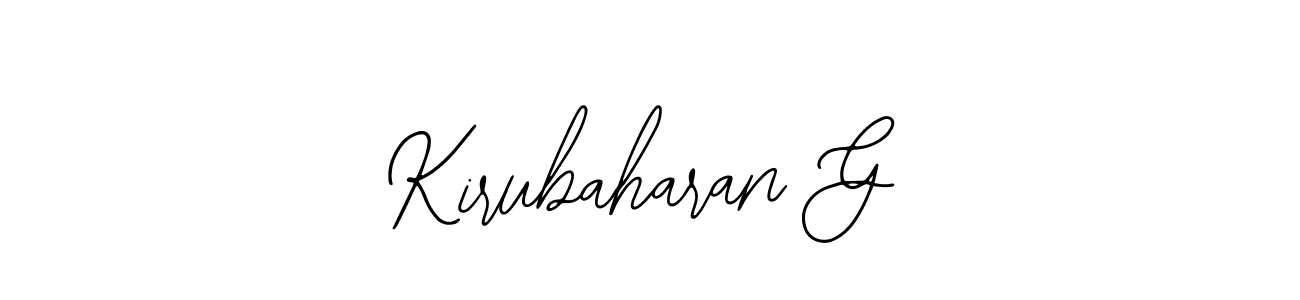 How to make Kirubaharan G signature? Bearetta-2O07w is a professional autograph style. Create handwritten signature for Kirubaharan G name. Kirubaharan G signature style 12 images and pictures png