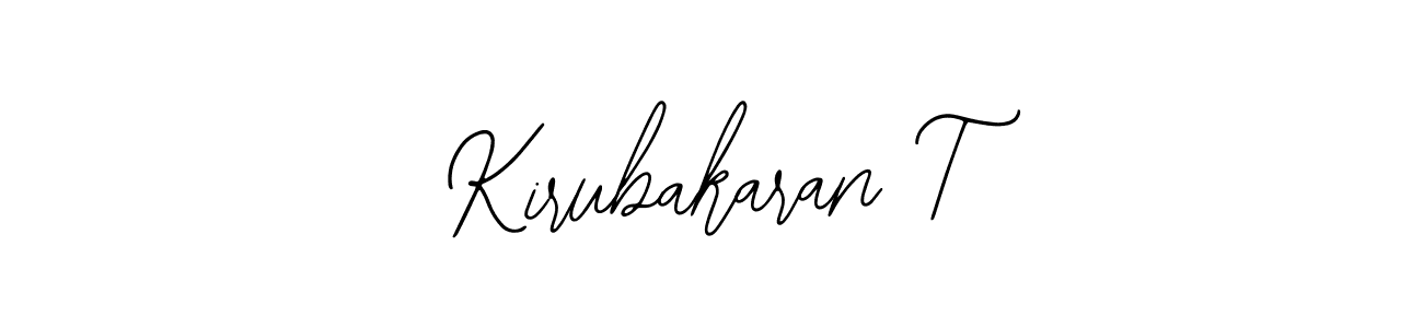 Use a signature maker to create a handwritten signature online. With this signature software, you can design (Bearetta-2O07w) your own signature for name Kirubakaran T. Kirubakaran T signature style 12 images and pictures png