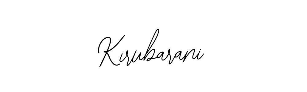 Use a signature maker to create a handwritten signature online. With this signature software, you can design (Bearetta-2O07w) your own signature for name Kirubarani. Kirubarani signature style 12 images and pictures png