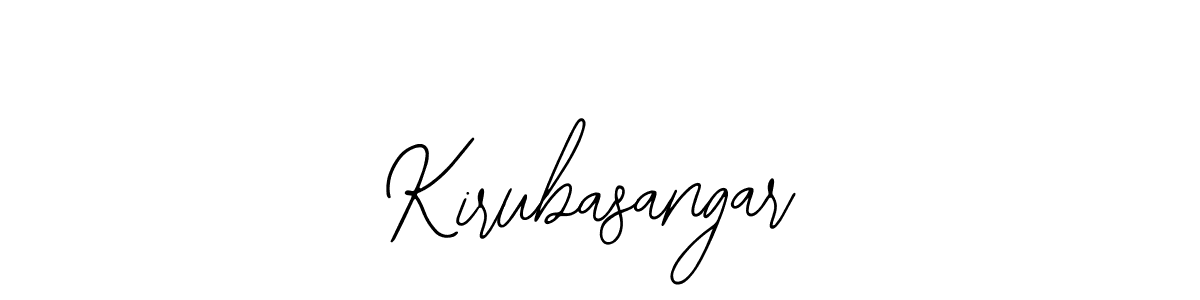 How to make Kirubasangar name signature. Use Bearetta-2O07w style for creating short signs online. This is the latest handwritten sign. Kirubasangar signature style 12 images and pictures png