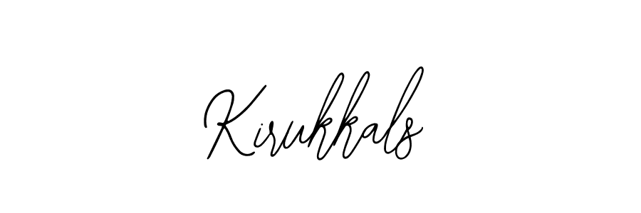 It looks lik you need a new signature style for name Kirukkals. Design unique handwritten (Bearetta-2O07w) signature with our free signature maker in just a few clicks. Kirukkals signature style 12 images and pictures png